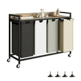 Herture Laundry Hamper with Shelf shows organized storage and easy laundry flow