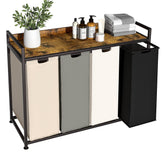 Herture laundry hamper with shelf offers large capacity and organized sorting.