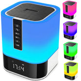Hetyre night light with Bluetooth speaker on bedside table for ambient music