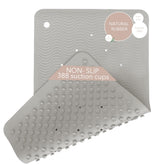 HEVEA natural rubber wave bath mat granite, anti-slip design