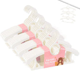 HGYZE Baby Hangers: 20 white bear-hook set for growing kids' closets