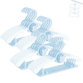 HGYZE kids hangers 11-14 inch adjustable blue for growing wardrobes