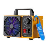 HHGM ozone machine with front and rear dual fans for rapid odor elimination
