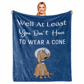 Hibolen get-well blanket cone: soft humor for recovery at home.