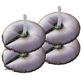 Highlight 4-pack 15-gallon tree watering bags kit, ready for installation.