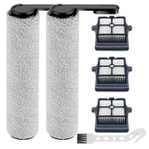 HIHEPA brushroll for Tineco S7 Pro captures dirt on hard floors.