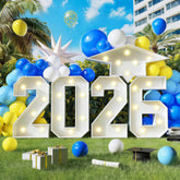 HILAVO 2026 light up number marquee shines for graduation photo moments.