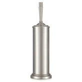 Hioflyme stain nickel toilet brush assembly offers durable cleaning and organized storage.