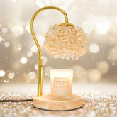 Hisummer crystal shade candle warmer adds elegant ambiance and steady fragrance diffusion.