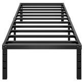 HLIPHA metal platform bed with 12-inch height for a modern look and storage.