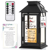 HN HAIINAA memorial lantern with LED candle and glass panels for a warm memory