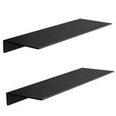 HNVNER black wall shelves 15.7-inch with matte finish for chic display.