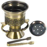 HOCUROAY frankincense resin burner with metal body and durable handle for safe use.