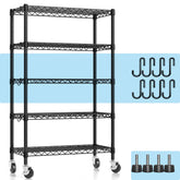 Hodonas wire shelving with upgraded-poles delivers stable storage in busy kitchens.