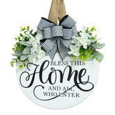 Hofir welcome sign front door 12x12 for a warm curb appeal.