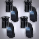 Hohean wall fragrance plug with night light shown from the front for cozy ambience
