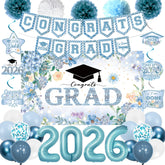 Holkcog class of 2026 blue backdrop enhances graduation photo setups