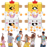 Hollowfly Easter swing box bunny: quick setup for family party fun.