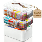 Homaigie Extra Tall 3-Tier bottle upright display showing tall bottles neatly stored