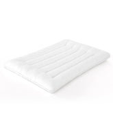 HOMBYS Ultra Thin Flat Pillow front view for stomach sleeping reduces facial pressure.
