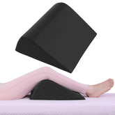 HOMBYS wedge bolster leg lift pillow provides stable leg support for sessions.