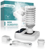 HOMDIS Travel Humidifier demonstrates battery-powered operation for long cordless mist on the go.