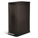 Home Zone Living 12 Gal slim trash can with soft-close lid for quiet operation.