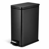 Home Zone Living 4 gallon trash can with soft-close lid for quiet disposal