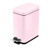 Home Zone Living trash can with step-pedal lid for hygienic, hands-free disposal