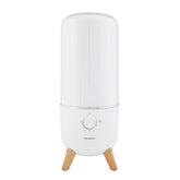 Homedics Ultrasonic Humidifier emits a visible cool mist for even moisture in spaces up to 400 sq ft.