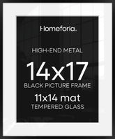Homeforia 14x17 frame black corner detail for durable modern display