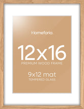 Homeforia natural oak frame texture showcases premium craftsmanship for your wall gallery.