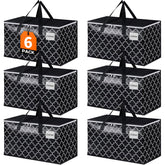 HomeHacks heavy-duty bags with tag pockets front view for easy labeling and organization.