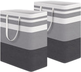 HomeHacks Laundry Basket 100L shows ample capacity for clothes and toys in dorm rooms.