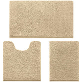 HOMEIDEAS 3 Pieces Bath Rug set small 17x24 for compact spaces and quick moisture absorption.