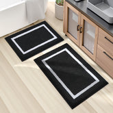 HOMEIDEAS bath rug set 17x24-small shows plush comfort and quick absorption.
