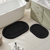 HOMEIDEAS bathroom rug set, large mat, non-slip backing for secure, dry floors.