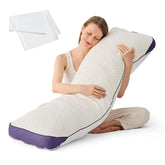 HOMELAB adjustable memory foam with mulberry silk pillowcase enhances comfort and hair protection