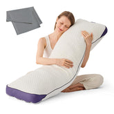 HOMELAB adjustable shredded memory foam body pillow bundle provides full support for side sleepers