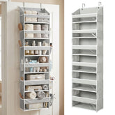 HOMELUX THEORY over-the-door organizer with six front pockets for easy access.