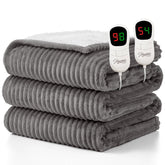 Homemate electric heated blanket on a bed delivers cozy warmth for chilly nights