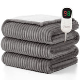 Homemate heated blanket on bed delivers cozy warmth for chilly evenings