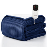 Homemate heated blanket 50x60 on bed delivers cozy warmth.