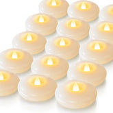 Homemory 3-inch floating tealights illuminate centerpieces with long-lasting LED glow.