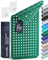 Homerella bath mat with 250 suction cups for a secure grip on wet surfaces.