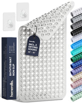 Homerella bath mat non-slip 35x16 provides secure footing in the shower