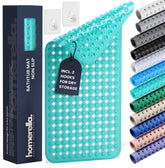 Homerella bath mat non-slip with suction cups for secure shower grip.