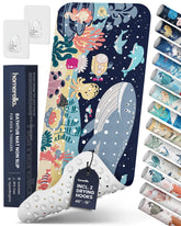 Homerella ocean sea animals bath mat 40x16 keeps kids safe during bath time