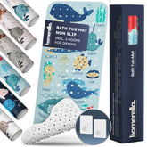 Homerella Ocean Sea Animals bath mat with bright sea creatures for engaging bath time.