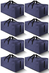 HOMESURE eight-pack large moving bags with zippers and handles for easy transport